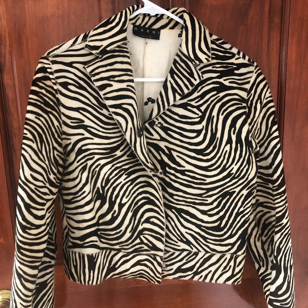 Marni vintage calf hair jacket